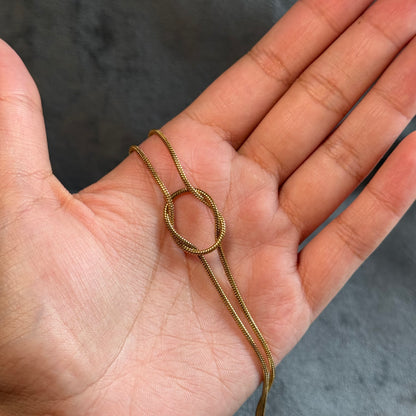 Entwined Gold Chain Bracelet