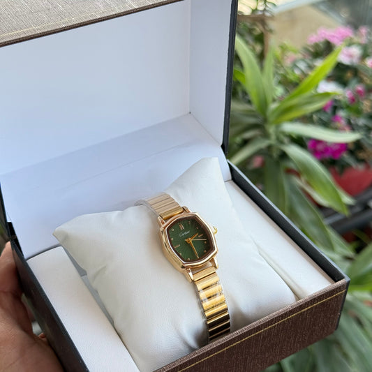 Emerald Green Louvre Watch (Box Included)