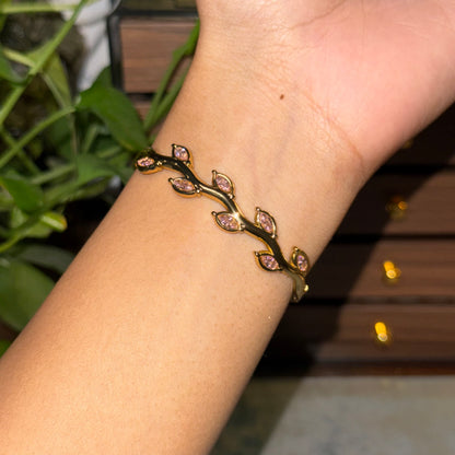 Blush April Vine Bangle (Thin Wrist)
