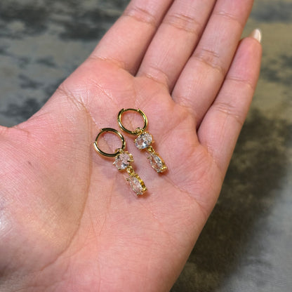Duo Oval Hoops