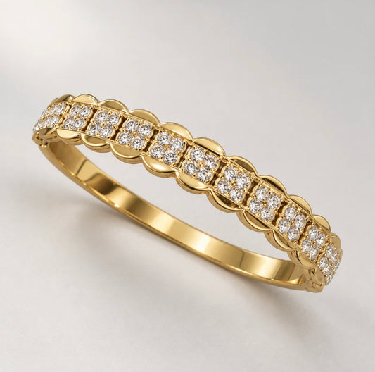 Leia Studded Bangle (Thin Wrist)