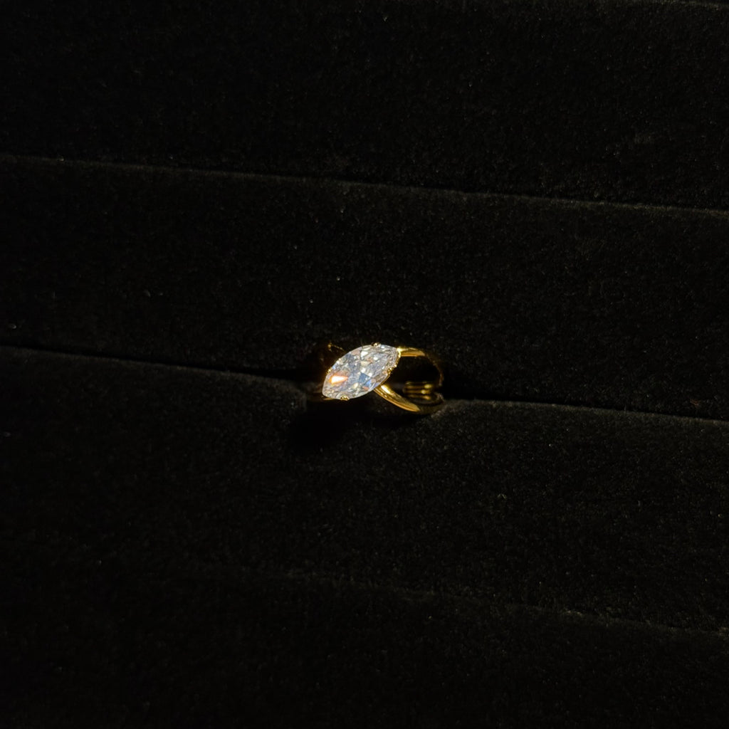 Cross Solitaire Ring HOUSE OF LAILA