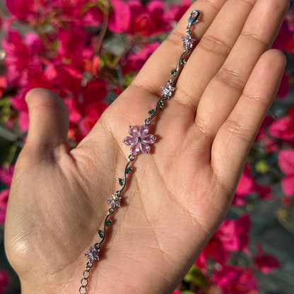 Ethereal Blossom Chain Bracelet