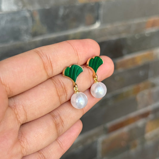 Mermaid Pearl Drop Studs
