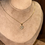 Willow Studded Clover Necklace
