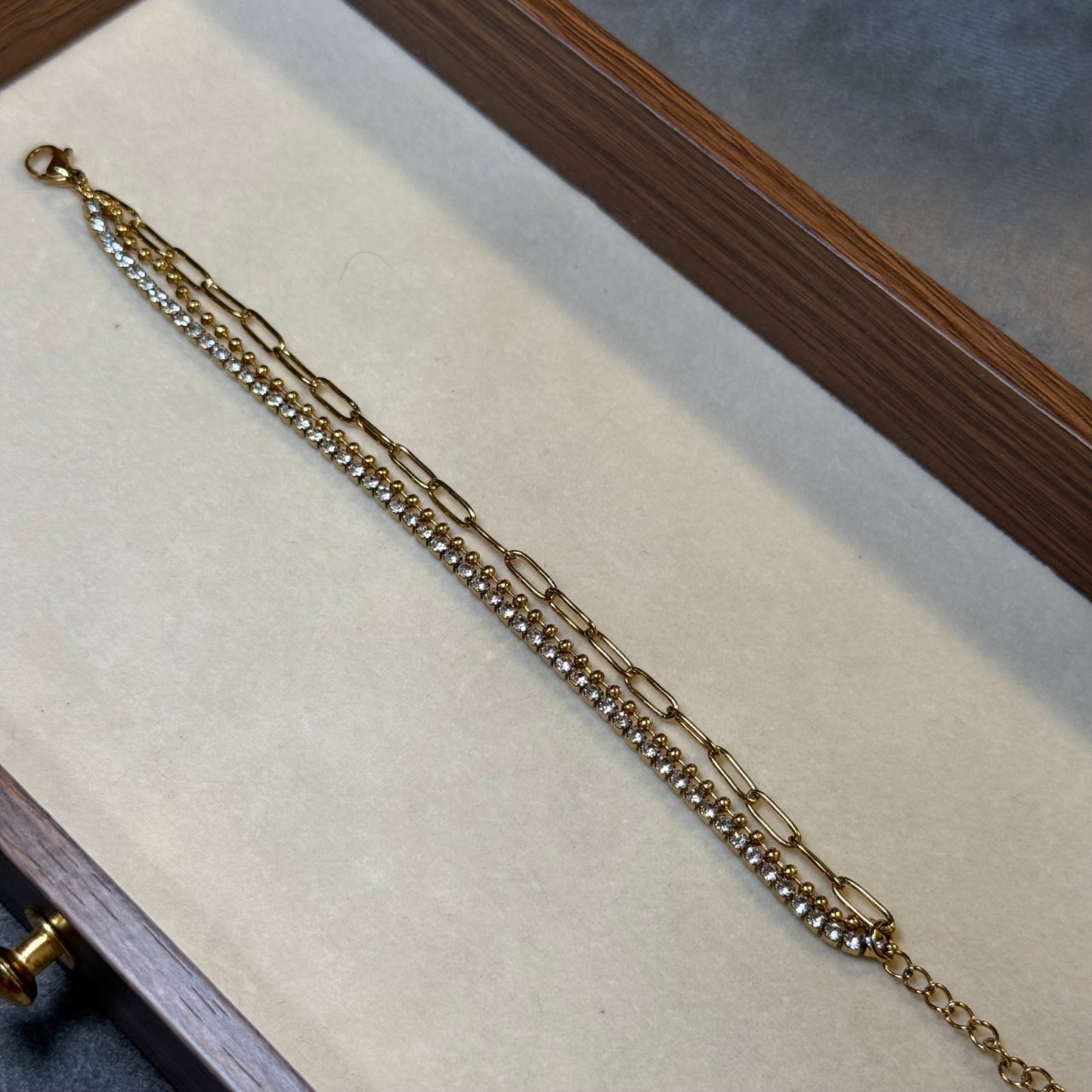 Trinity Layered Chain Bracelet