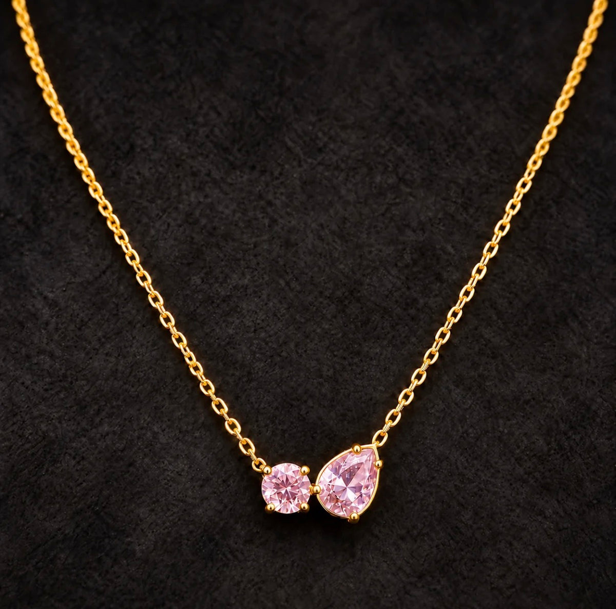 Harlow Pink Pendant Necklace