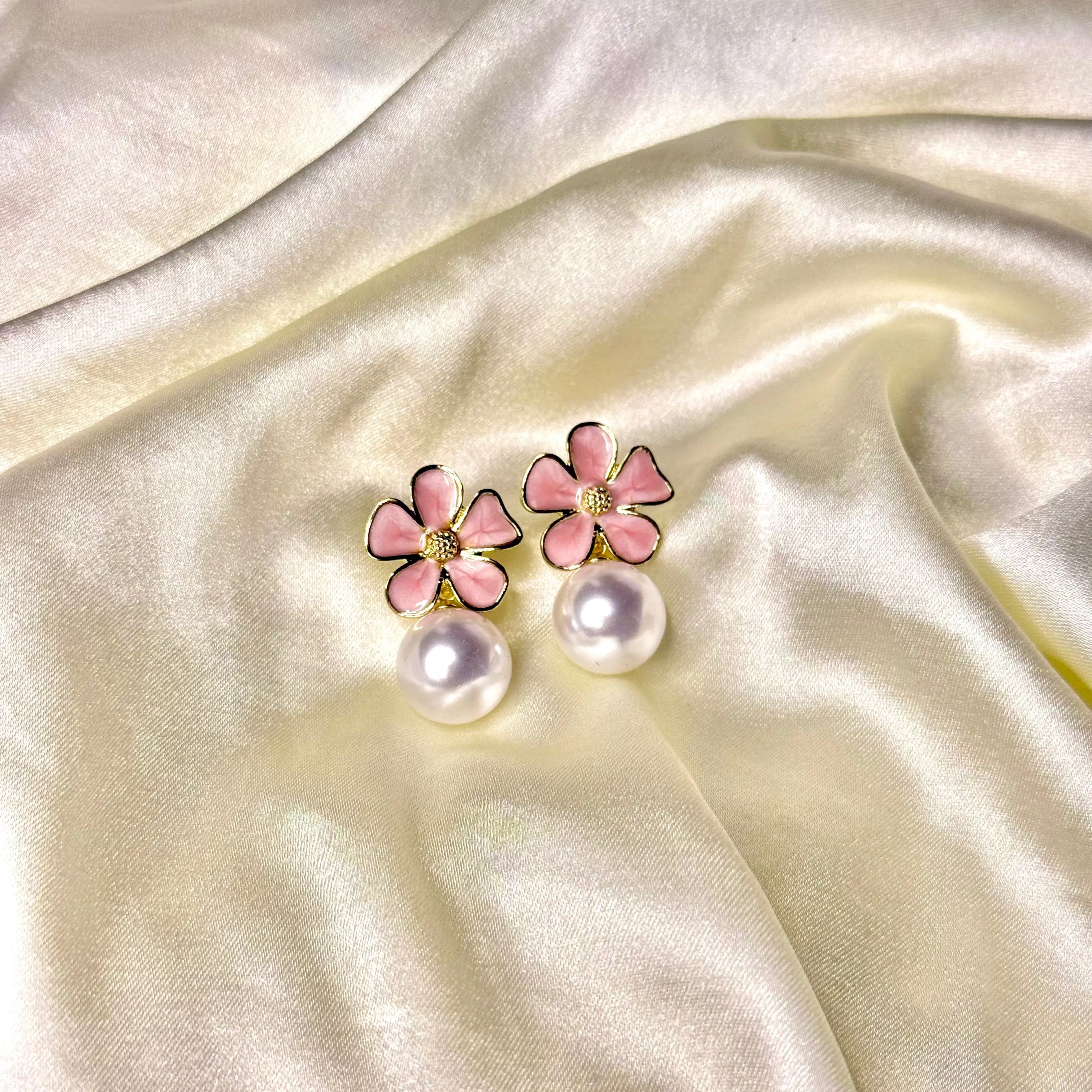 Blush Drop Studs HOUSE OF LAILA