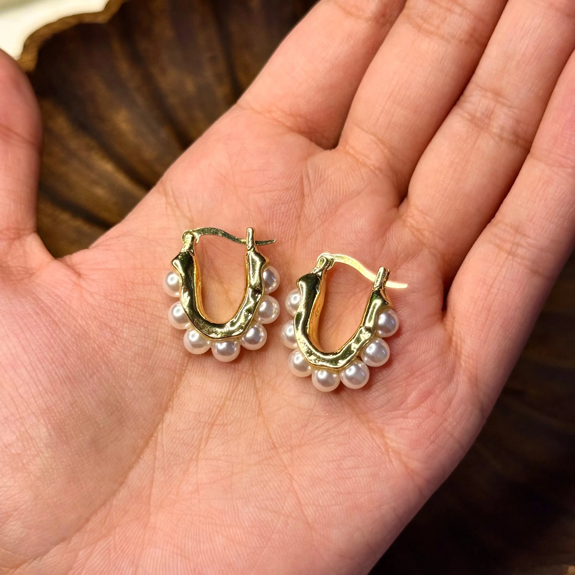 Esme Pearl Hoops HOUSE OF LAILA