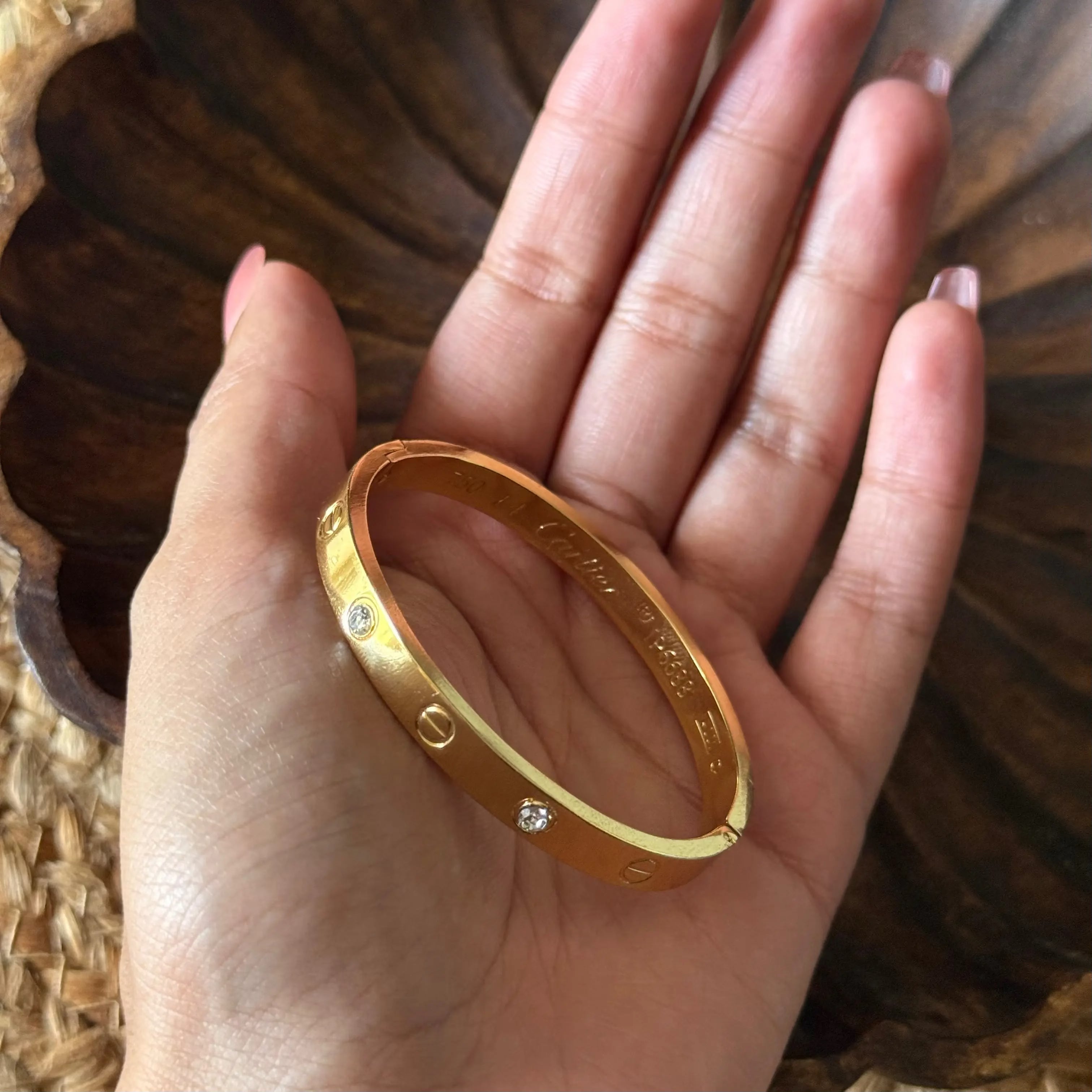 Classic Studded Bangle (Regular Sized) HOUSE OF LAILA