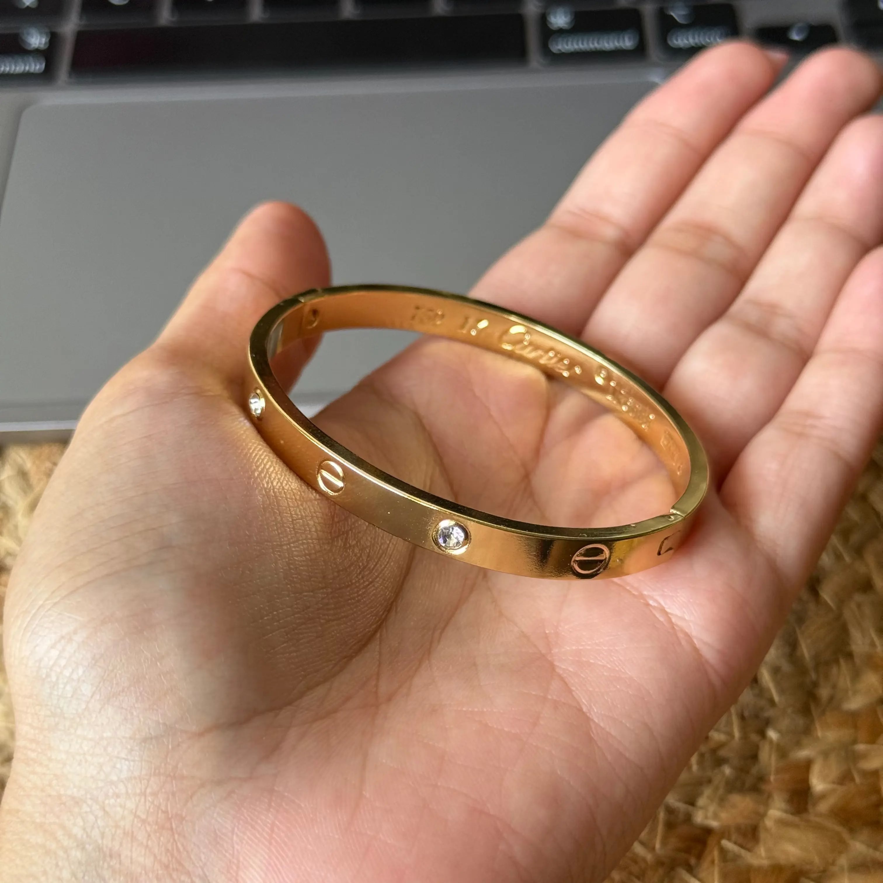 Classic Studded Bangle (Regular Sized) HOUSE OF LAILA