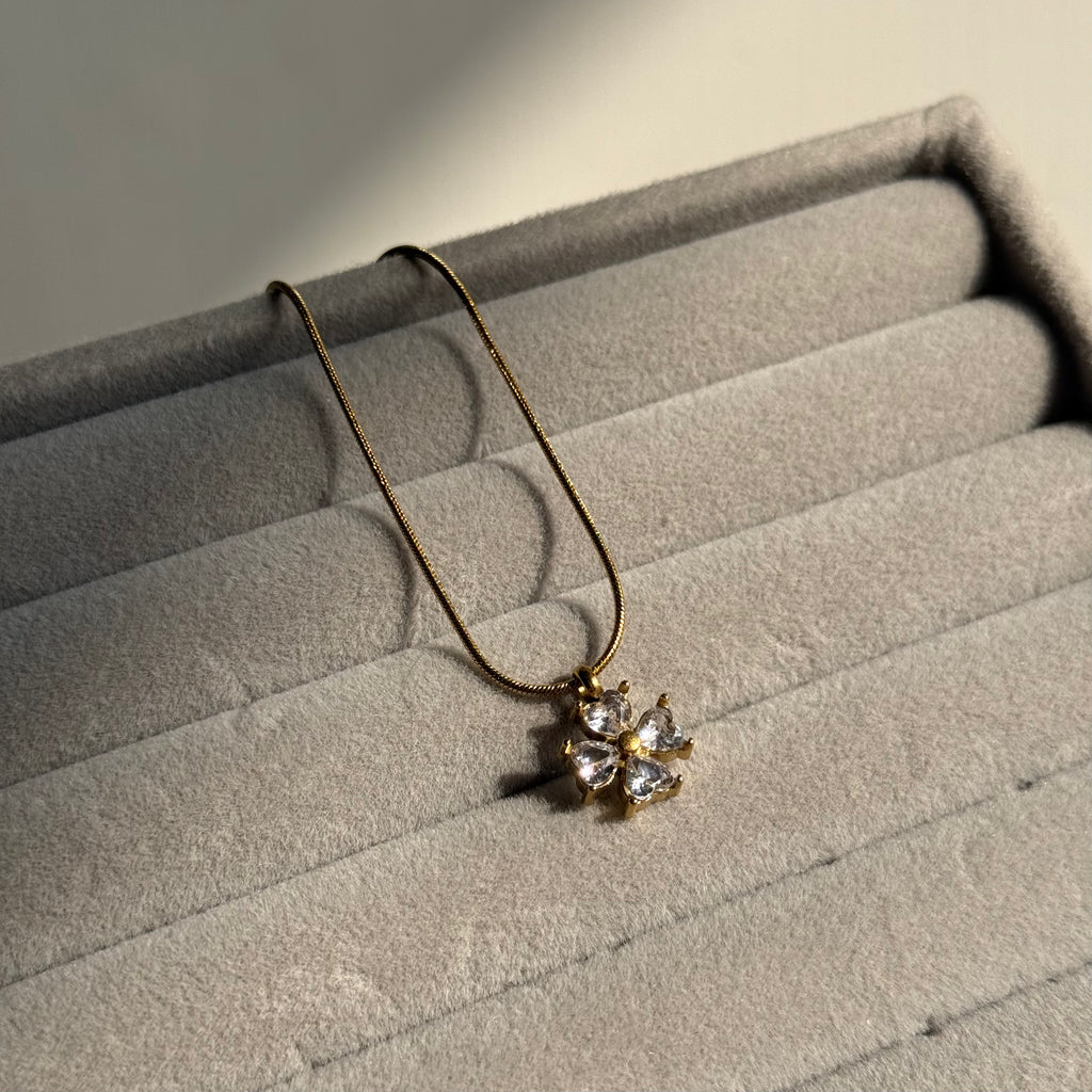 Jade Clover Pendant Chain