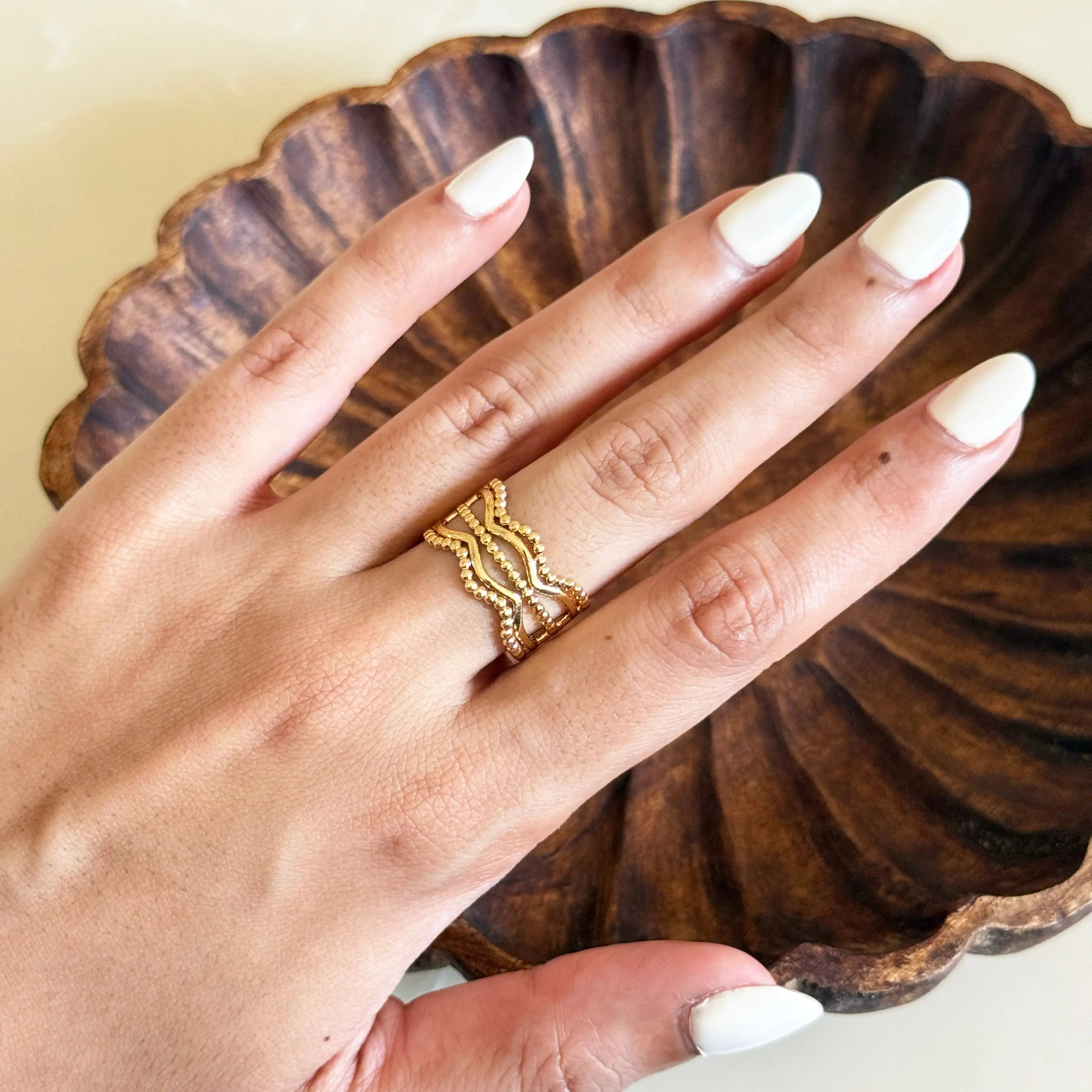 Beaded Ring HOUSE OF LAILA