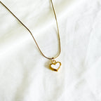 Delicate Heart Necklace (White) HOUSE OF LAILA