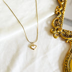 Delicate Heart Necklace (White) HOUSE OF LAILA