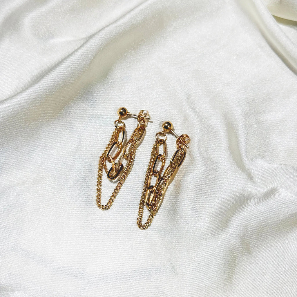 Chain Hoop Studs HOUSE OF LAILA