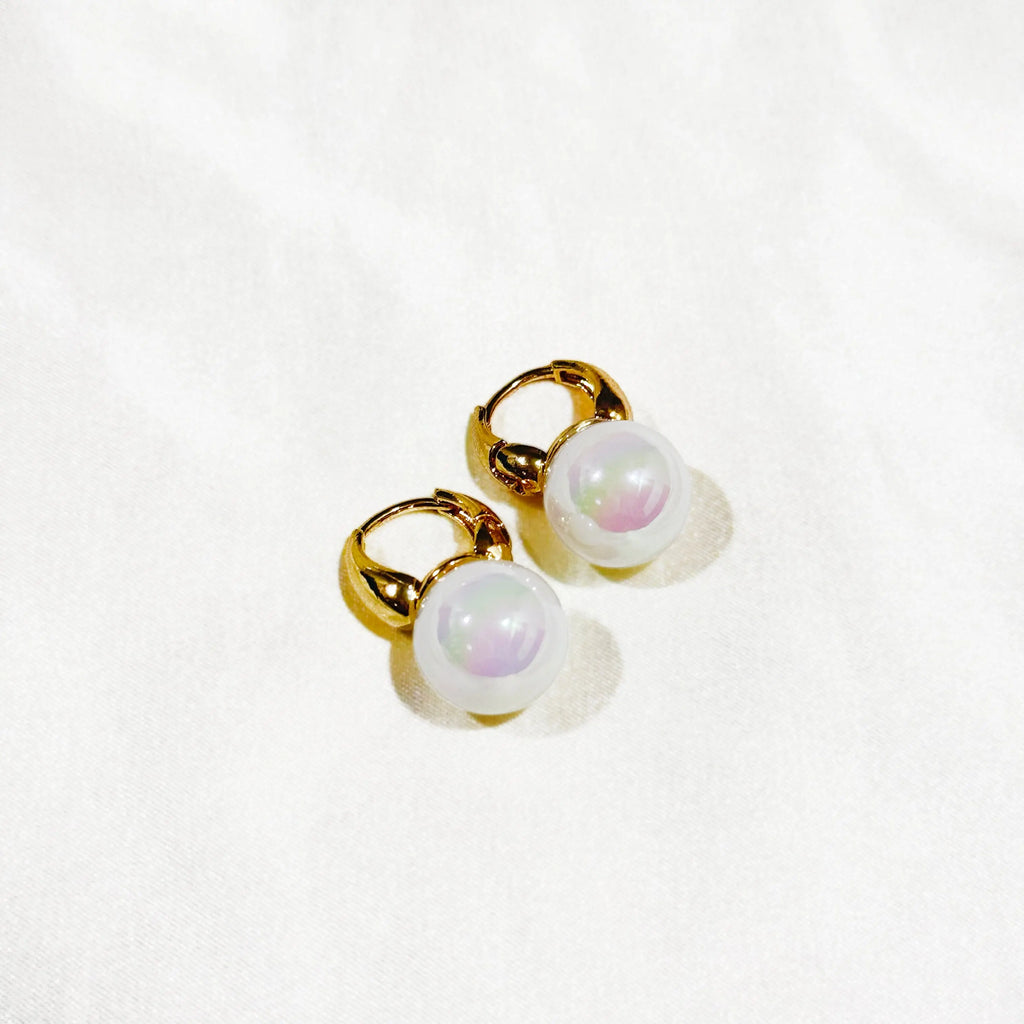 Pearl Lock Hoops HOUSE OF LAILA