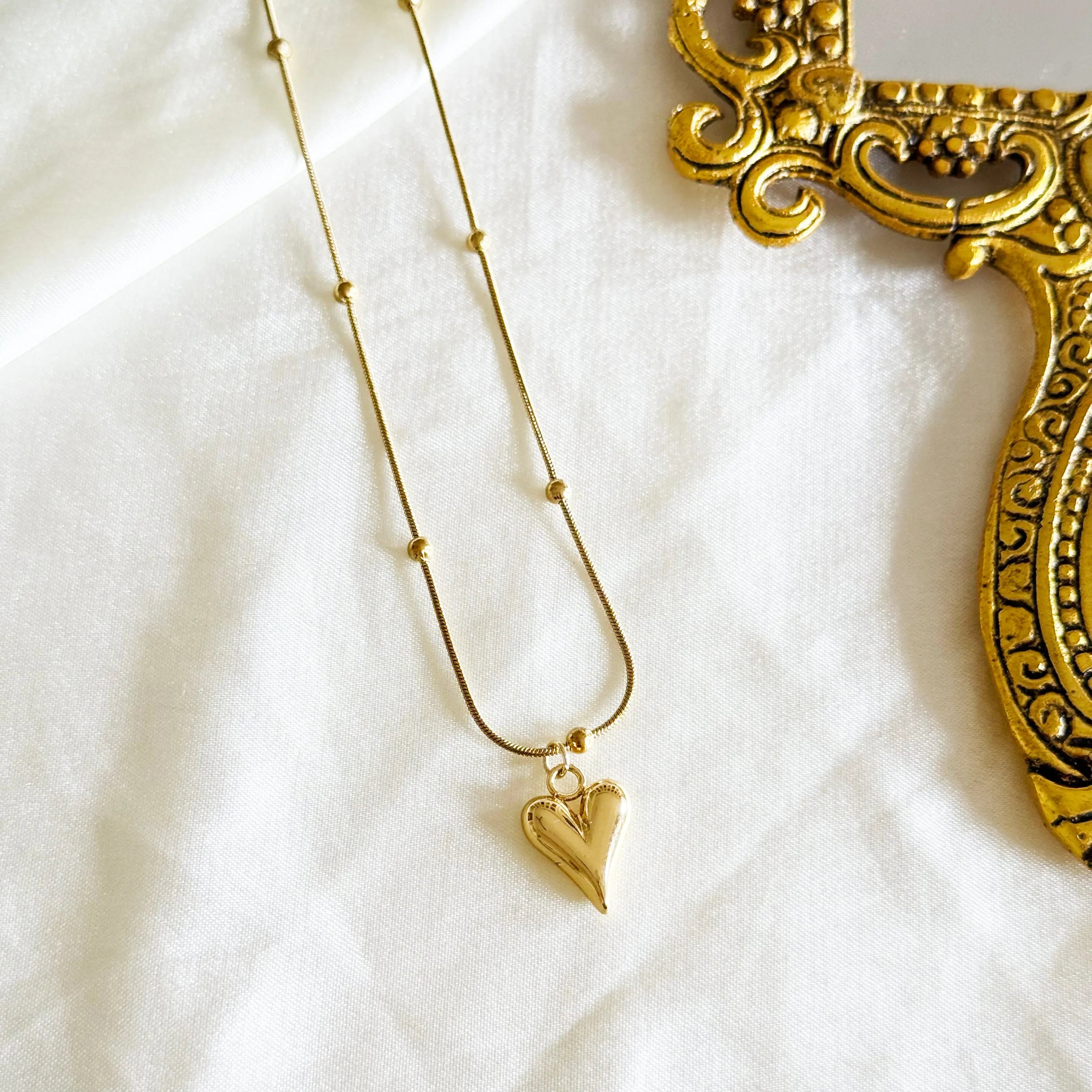 Heart of Gold Necklace HOUSE OF LAILA