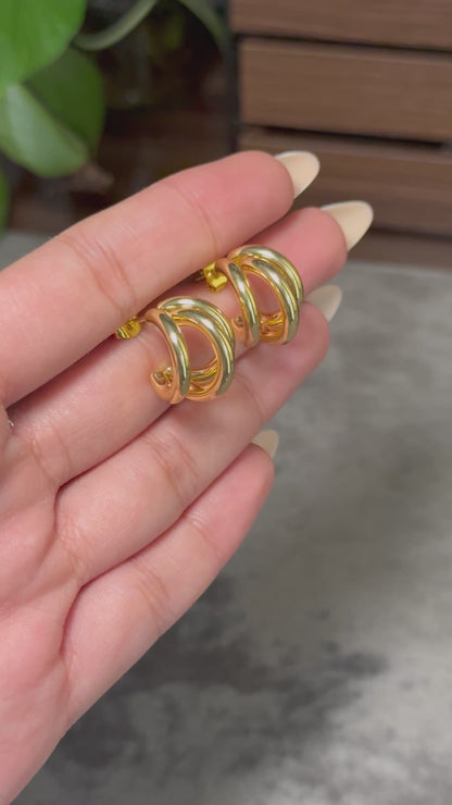 Cassandra Multi-Hoop Studs