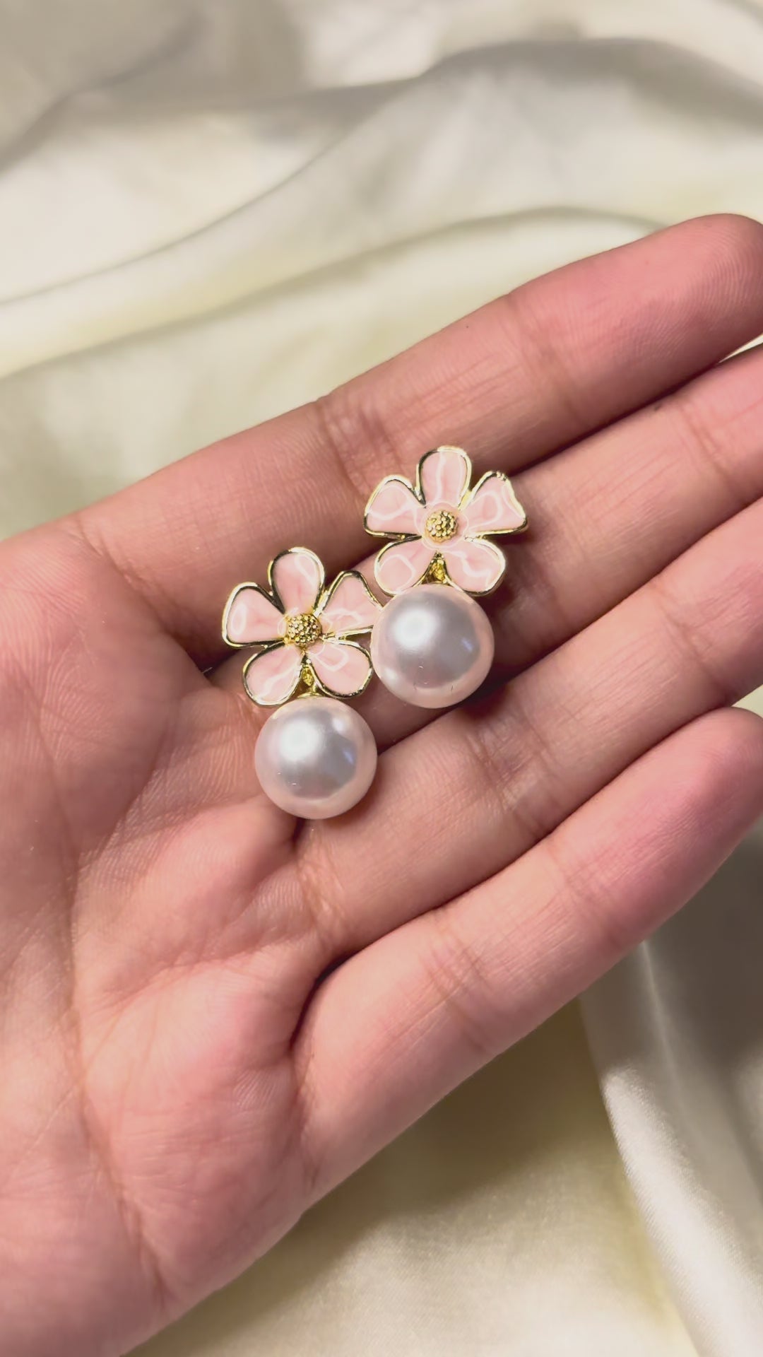 Blush Drop Studs