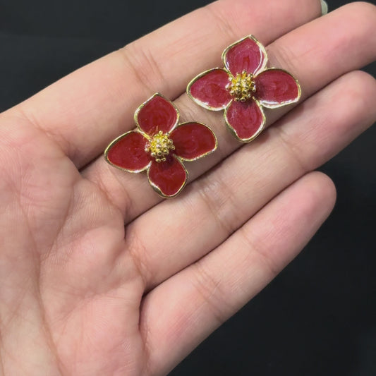 (Last Piece) Crimson Dream Studs