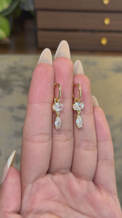 Duo Oval Hoops