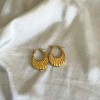 Seashell Dome Hoops HOUSE OF LAILA